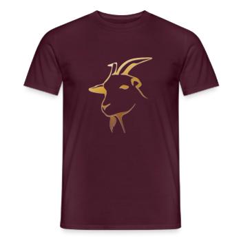 goat28 - Männer T-Shirt - Ziegelrot - Vorne - AI Model Male 178 light (178cm)