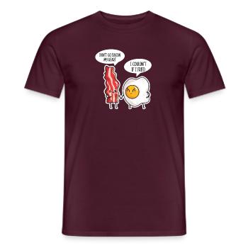 Don't Go Bacon My Heart - BBQ Lover Frühstück - Männer T-Shirt - Ziegelrot - Vorne - AI Model Male 178 light (178cm)