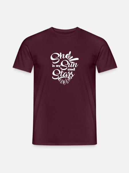 Liebe Beziehung Partnerschaft Valentinstag Partner - Männer T-Shirt - Ziegelrot