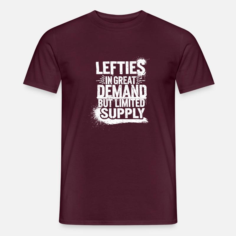 Lefties sind einzigartig - Männer T-Shirt - Ziegelrot