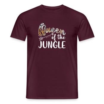 Queen of Jungle Safari Squad Zoo Matching Safari - Männer T-Shirt - Ziegelrot - Vorne - AI Model Male 178 light (178cm)