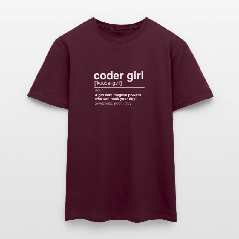 Coder Girl Software Entwickler Engineer Geschenk Männer T-Shirt
