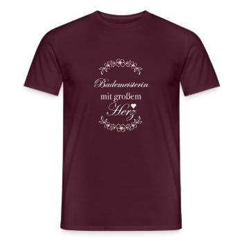 Geschenk Bademeisterin mit großem Herz - Männer T-Shirt - Ziegelrot - Vorne - AI Model Male 178 light (178cm)