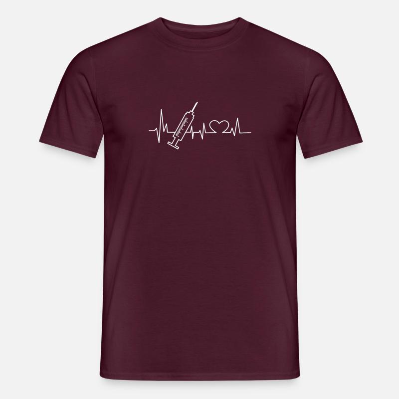 Technicien technique phlébotomiste - T-shirt homme - rouge brique