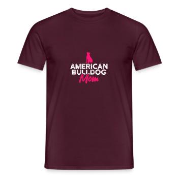 American Bulldog mom - Männer T-Shirt - Ziegelrot - Vorne - AI Model Male 178 light (178cm)