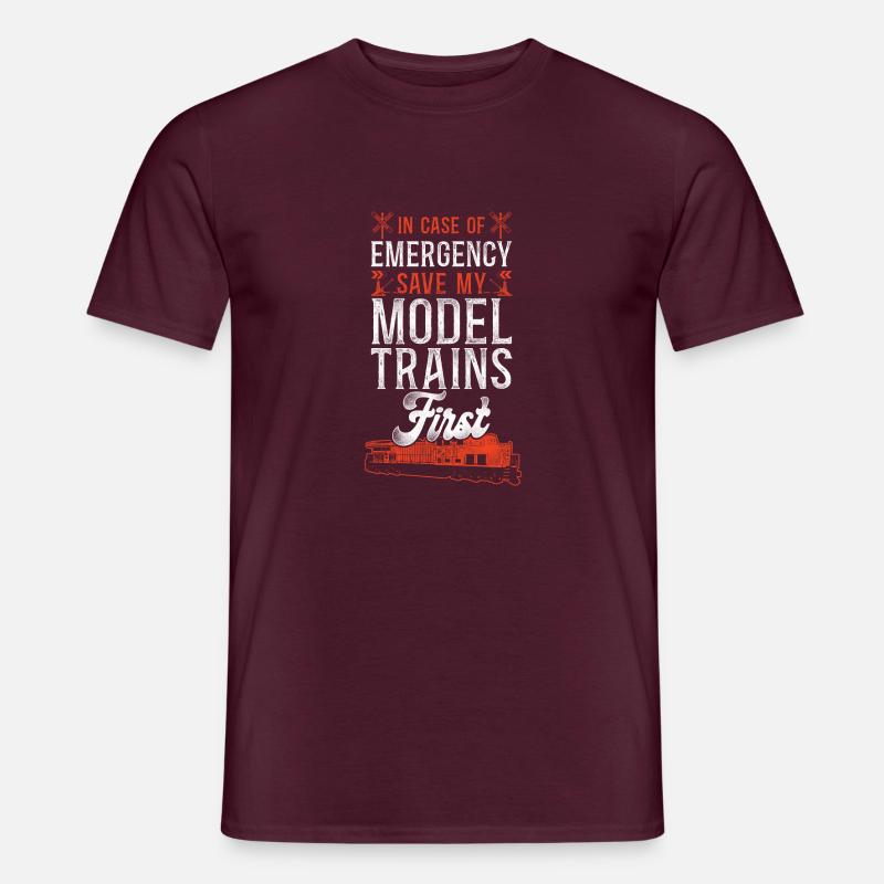 Freight Diesel Train Driver - Men's T-Shirt - brick red