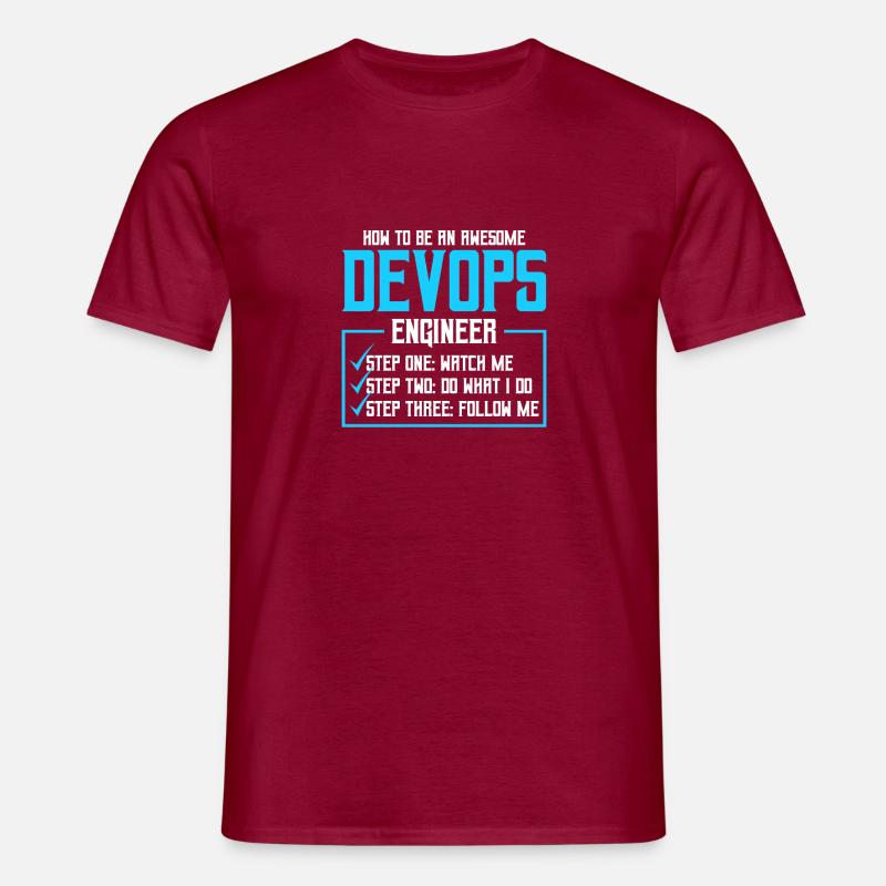 Cloud-Administrator Cloud-Devops - Männer T-Shirt - Ziegelrot