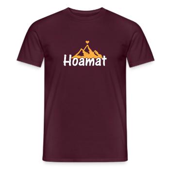 Hoamat Berg Herz Alpen Trekking Berg Wandern - Männer T-Shirt - Ziegelrot - Vorne - AI Model Male 178 light (178cm)