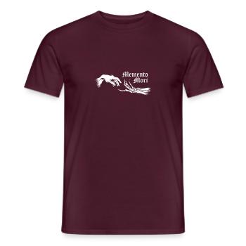 Memento Mori - T-shirt homme - rouge brique - Devant - AI Model Male 178 light (178cm)