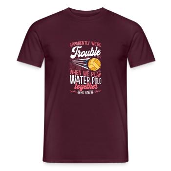 Water Polo Girl Friends Beasts - Men's T-Shirt - brick red - Front - AI Model Male 178 light (178cm)