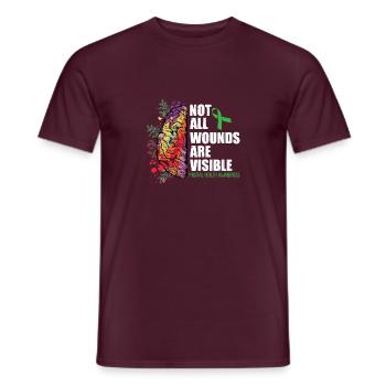 Psicologia Psicologo Cervello - T-shirt uomo - mattone - Fronte - AI Model Male 178 light (178cm)