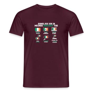 Dinge Die Ich In Meiner Freizeit Mache Irland - Männer T-Shirt - Ziegelrot - Vorne - AI Model Male 178 light (178cm)