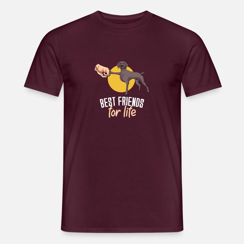 Weimaraner - Men's T-Shirt - brick red