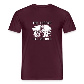 Welder locksmith legend - Men's T-Shirt - brick red - Front - AI Model Male 178 light (178cm)
