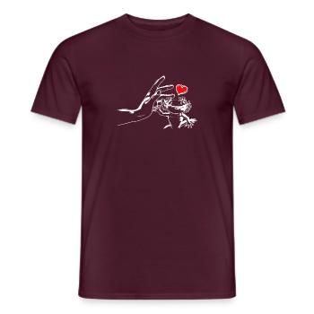 Axolotl Love Axolotl High Five - Men's T-Shirt - brick red - Front - AI Model Male 178 light (178cm)