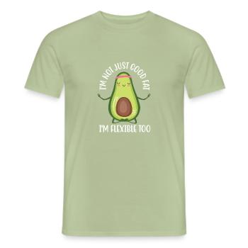 I'm Not Just Good Fat I'm Flexible Too - Sarcastic - Men's T-Shirt - sage - Front - AI Model Male 178 light (178cm)