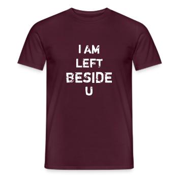 Drôle de papa disant - T-shirt homme - rouge brique - Devant - AI Model Male 178 light (178cm)