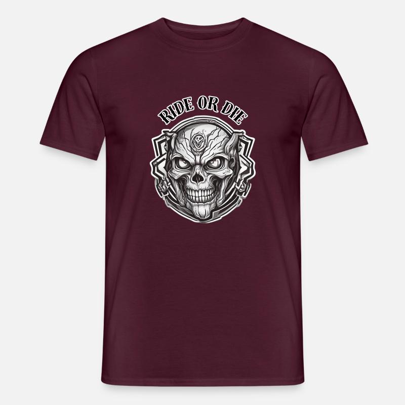 FAHREN ODER STERBEN - Männer T-Shirt - Ziegelrot