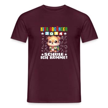Daycare Leavers 2024 School Enrollment 2024 - Men's T-Shirt - brick red - Front - AI Model Male 178 light (178cm)