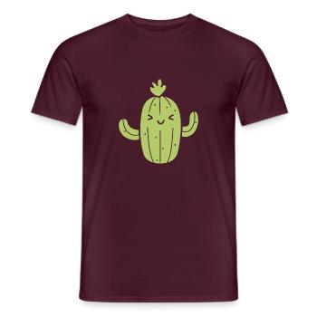 Cactus - T-shirt homme - rouge brique - Devant - AI Model Male 178 light (178cm)