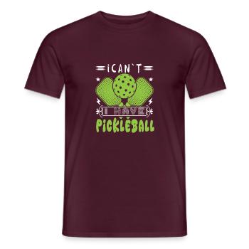 Ich kann nicht haben, ich habe Pickleball lustiger Slogan - Männer T-Shirt - Ziegelrot - Vorne - AI Model Male 178 light (178cm)