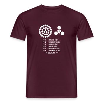 Essais en vol intégrés - T-shirt homme - rouge brique - Devant - AI Model Male 178 light (178cm)