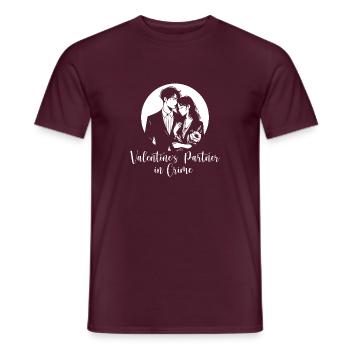 Valentines Partner in crime - Männer T-Shirt - Ziegelrot - Vorne - AI Model Male 178 light (178cm)