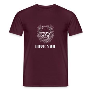 Love You - Men's T-Shirt - brick red - Front - AI Model Male 178 light (178cm)