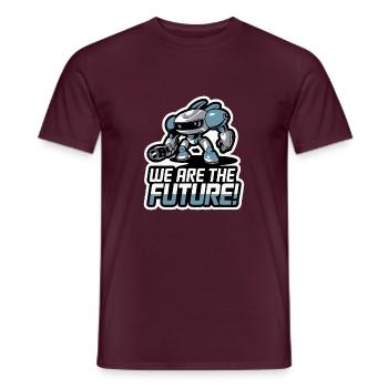 ROBOTER, WIR SIND DIE ZUKUNFT - Männer T-Shirt - Ziegelrot - Vorne - AI Model Male 178 light (178cm)
