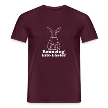 Bouncing into Easter - Men's T-Shirt - brick red - Front - AI Model Male 178 light (178cm)