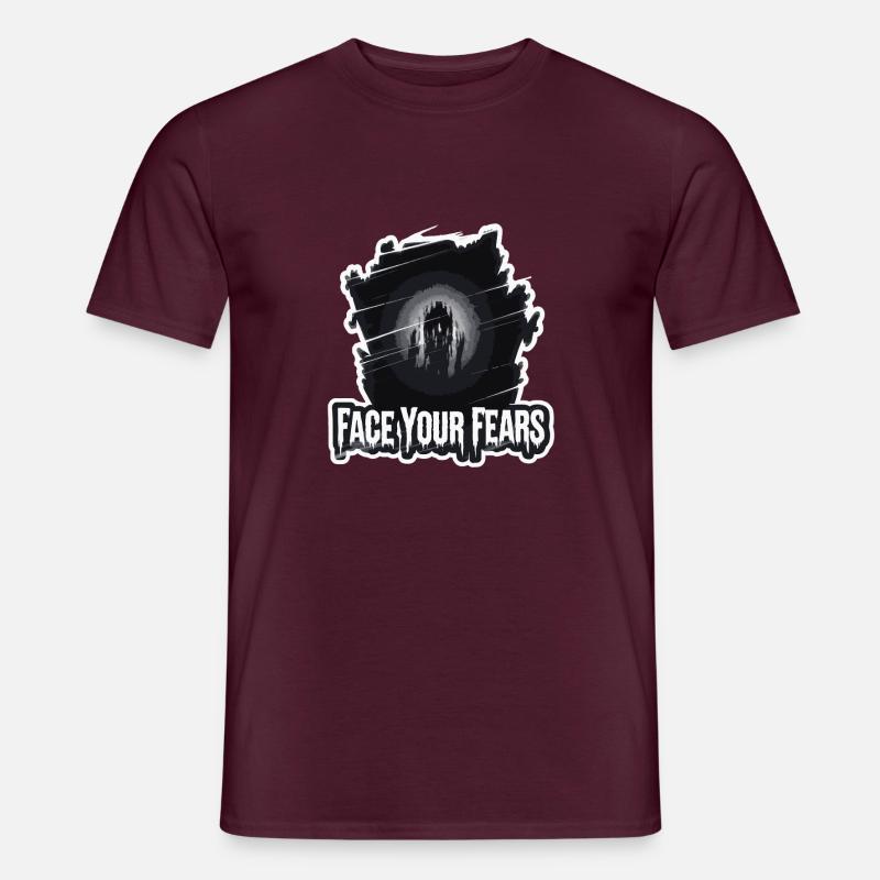 DEINE SCHLIMMSTEN ÄNGSTE - Männer T-Shirt - Ziegelrot