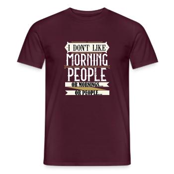 Schlechter Morgen Zeichenfläche 1 Kopie - Männer T-Shirt - Ziegelrot - Vorne - AI Model Male 178 light (178cm)