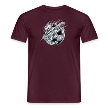 Ball Soccer Soccer Youth Soccer Coach Gift - Men's T-Shirt - brick red - Front - AI Model Male 178 light (178cm)
