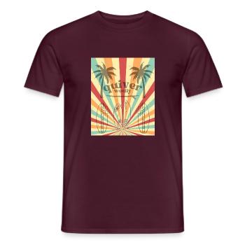 Retroooboarding - Männer T-Shirt - Ziegelrot - Vorne - AI Model Male 178 light (178cm)
