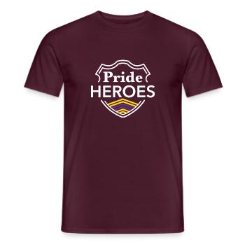 PrideHeroes Intersex Flag - Männer T-Shirt - Ziegelrot - Vorne - AI Model Male 178 light (178cm)