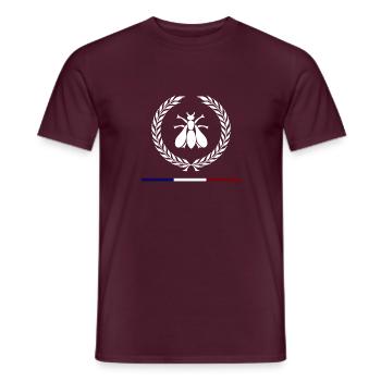 abeille Napoléon - T-shirt homme - rouge brique - Devant - AI Model Male 178 light (178cm)