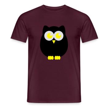 eule - T-shirt homme - rouge brique - Devant - AI Model Male 178 light (178cm)