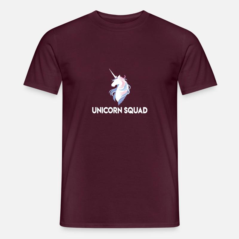 Unicorn Squad | Einhorn, Einhörner - Männer T-Shirt - Ziegelrot