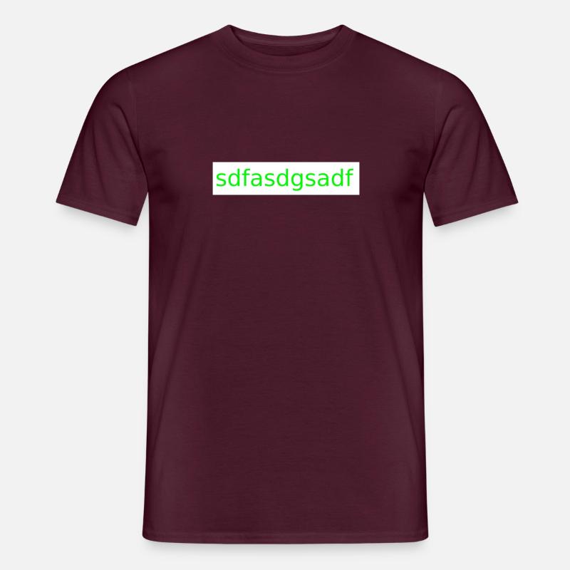 TestTest - Männer T-Shirt - Ziegelrot
