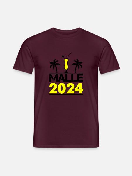 malle 2024 - Men's T-Shirt - brick red