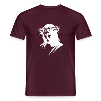 Christ Jesus - Men's T-Shirt - brick red - Front - AI Model Male 178 light (178cm)