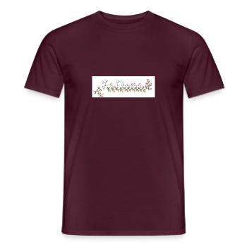 Je t'aime Schriftzug - Männer T-Shirt - Ziegelrot - Vorne - AI Model Male 178 light (178cm)
