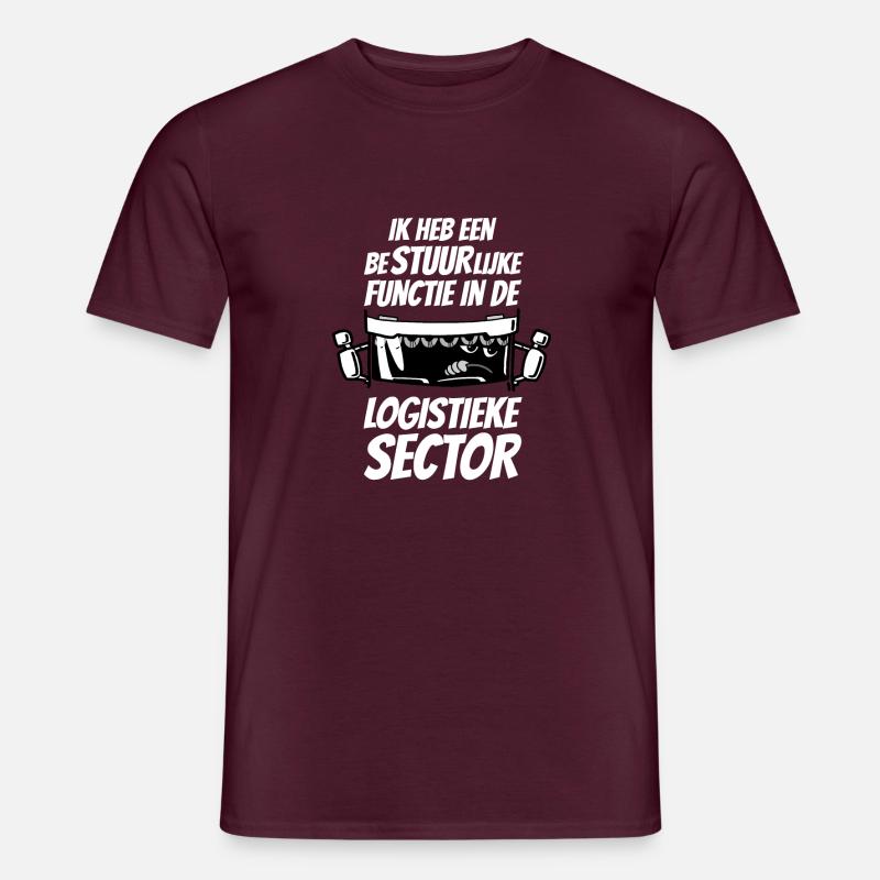 1266 administrative function white letters - Men's T-Shirt - brick red