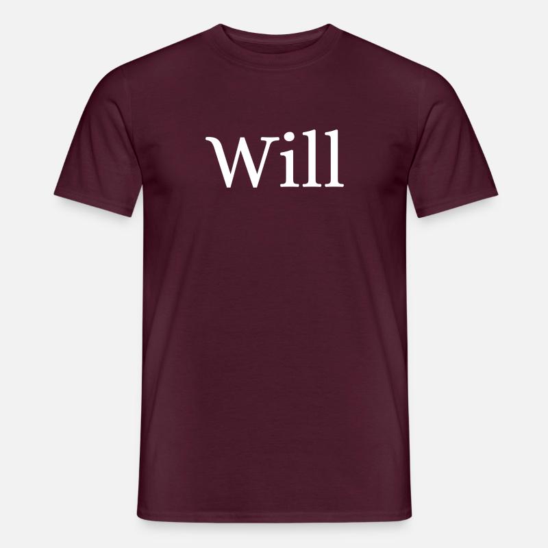Wille - Männer T-Shirt - Ziegelrot