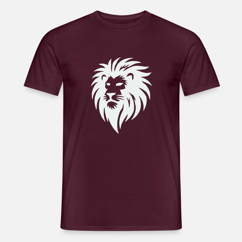 leone - T-shirt uomo - mattone