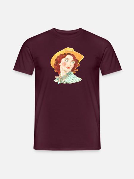 Sunny Western Style - Men's T-Shirt - brick red