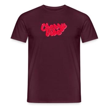 Cherry Vibe - Männer T-Shirt - Ziegelrot - Vorne - AI Model Male 178 light (178cm)