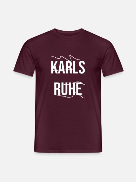 Karlsruhe Hoodie - Männer T-Shirt - Ziegelrot