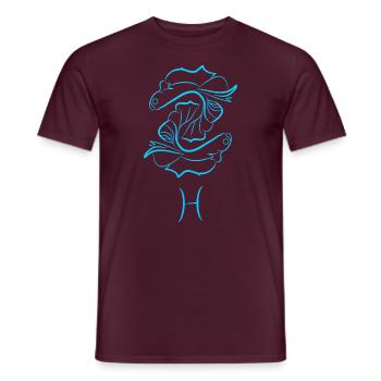 Fisch - Männer T-Shirt - Ziegelrot - Vorne - AI Model Male 178 light (178cm)