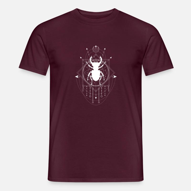 Beetles Gaze Klassisch - Männer T-Shirt - Ziegelrot